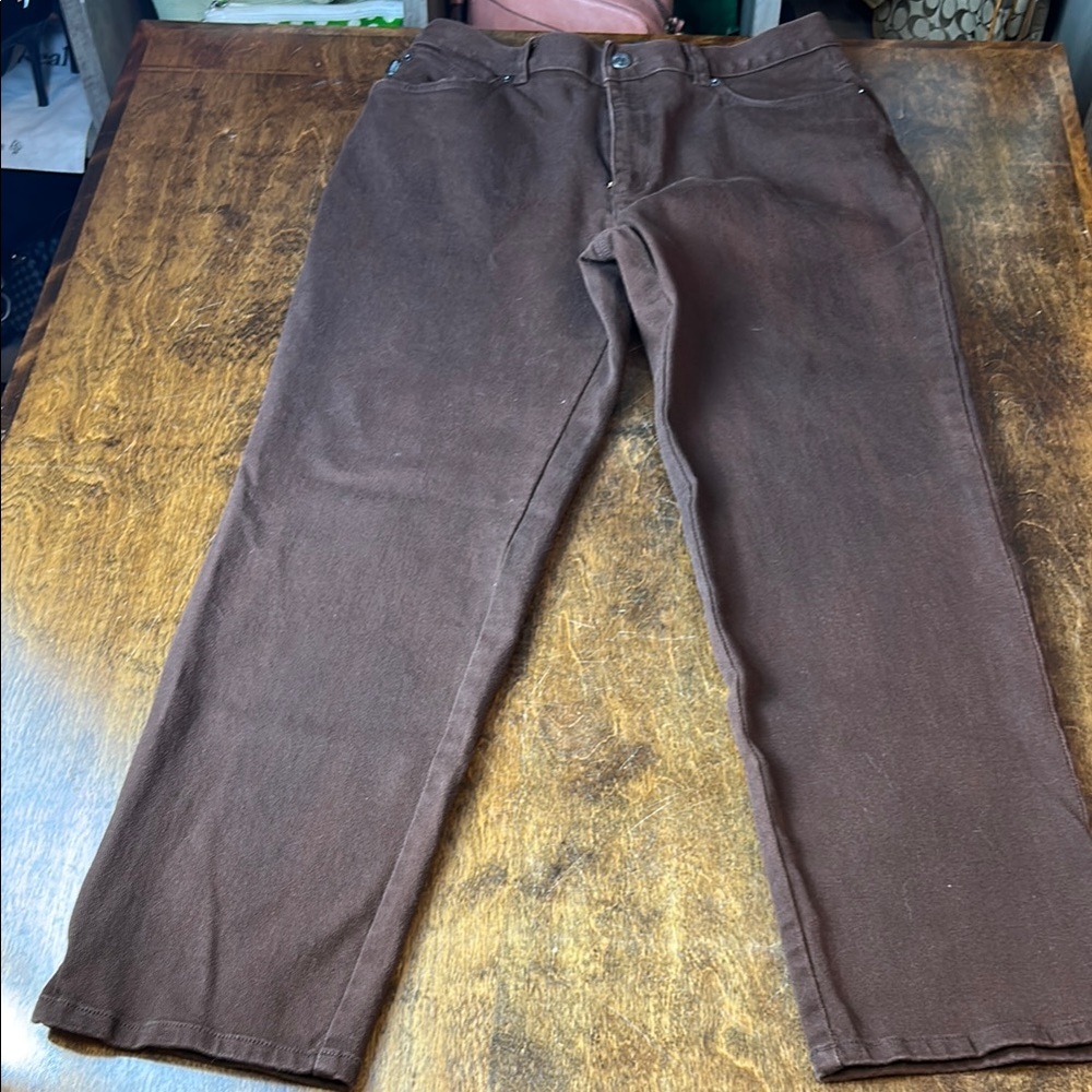 Ralph‎ Lauren Brown Straight Leg Jeans